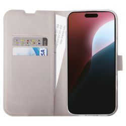 Vivanco Classic Plånboksfodral iPhone 16 Pro Greige