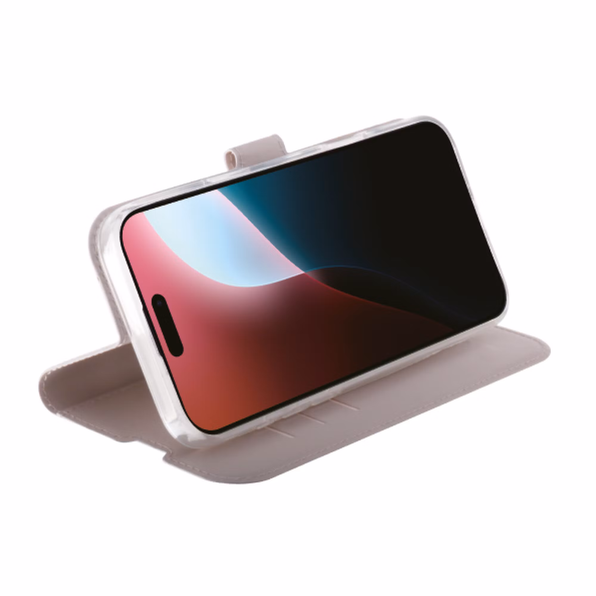 Vivanco Classic Plånboksfodral iPhone 16 Pro Greige
