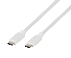 Vivanco USB-C/USB-C 2.0 kabel 1.2m Vit
