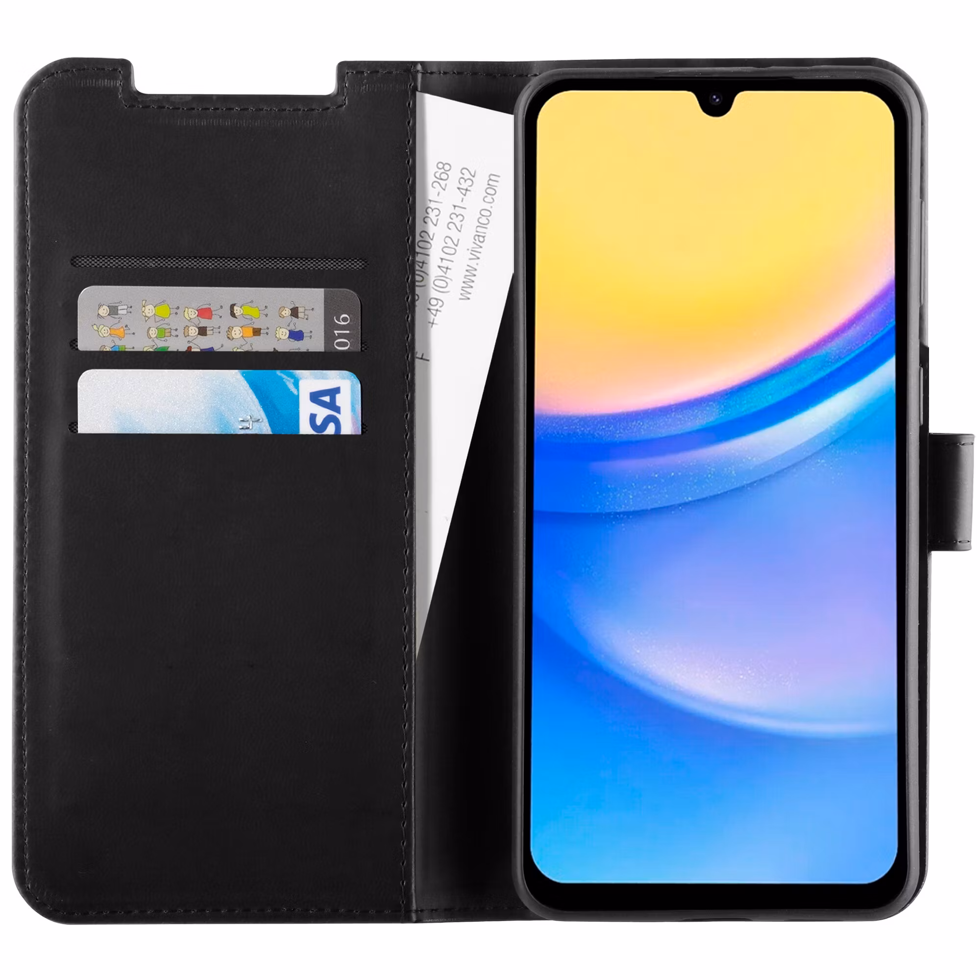 Vivanco Classic Plånboksfodral Galaxy A55 5G Svart