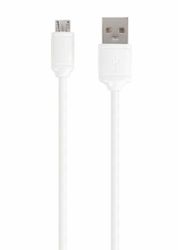 Vivanco Micro-USB Ladd-/Synk. kabel 0.5m Vit