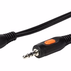 Vivanco Audiokabel, 1x3.5mm Hane 2.5m Svart