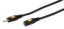 Vivanco Audiokabel, 1x3.5mm Hane/Hona 5m Svart