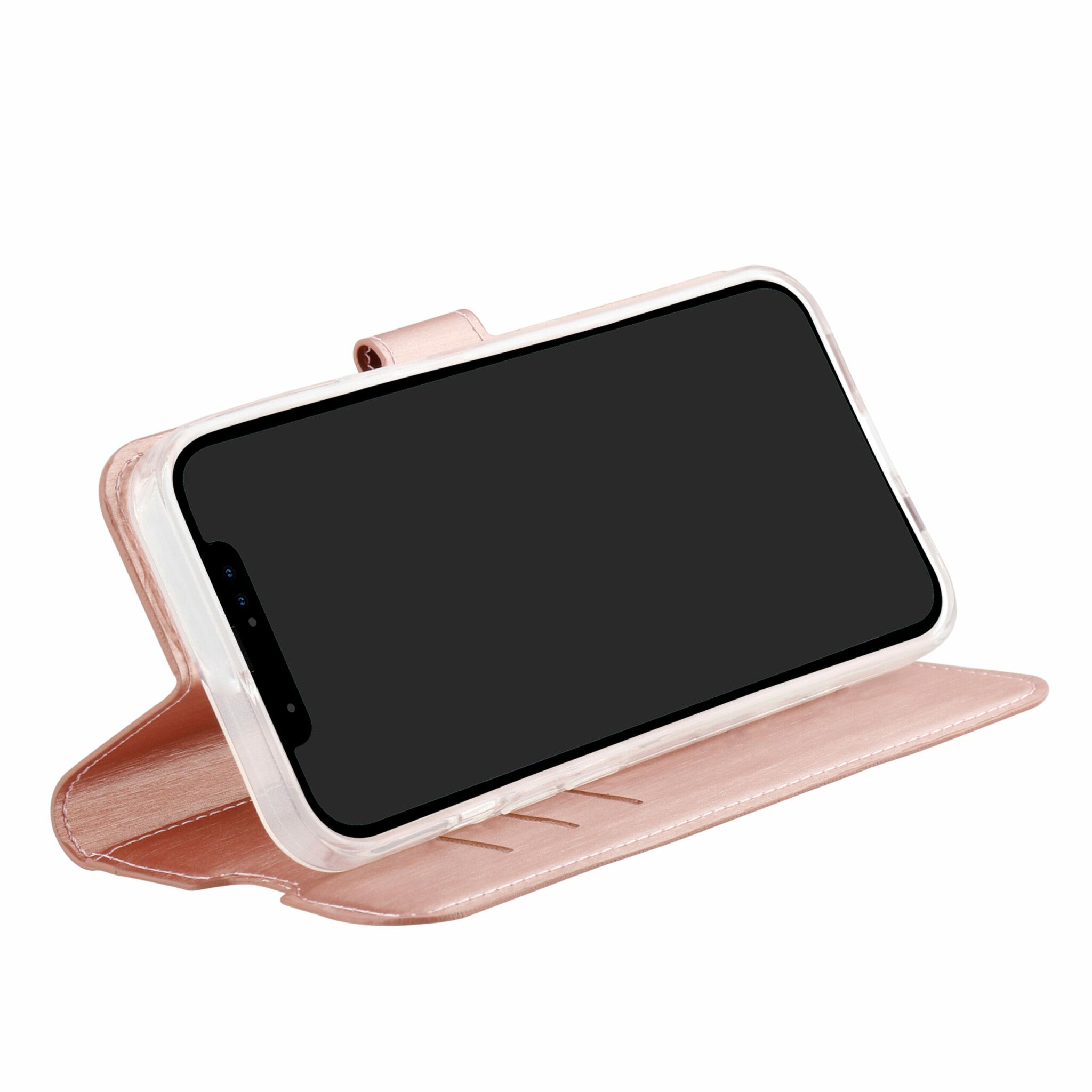 Vivanco Classic Plånboksfodral iPhone 15/14/13 Rosa Guld