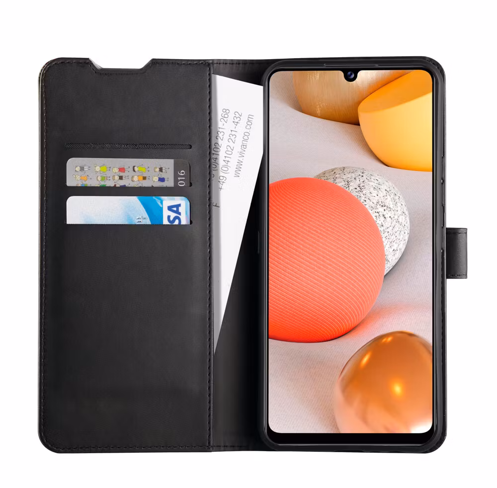 Vivanco Classic Plånboksfodral Galaxy A22 5G Svart