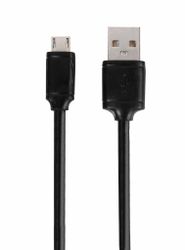 Vivanco Micro-USB Ladd-/Synk. kabel 0.5m Svart