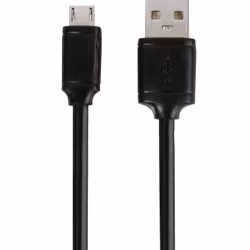 Vivanco Micro-USB Ladd-/Synk. kabel 0.5m Svart
