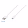 Vivanco Micro-USB Ladd-/Synk. kabel 1.2m Vit