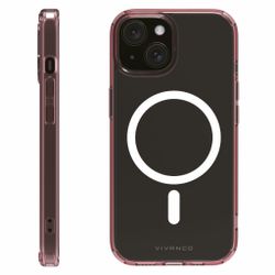 Vivanco Mag Shade skal iPhone 15/14/13 Transparent/Lila