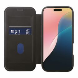 Vivanco Mag Wallet Plånboksfodral iPhone 16 Svart