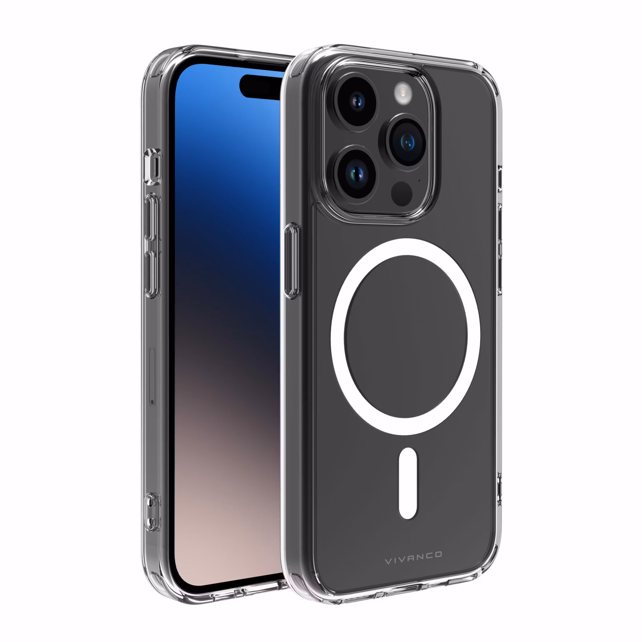 Vivanco Mag Steady skal iPhone 15 Pro Transparent