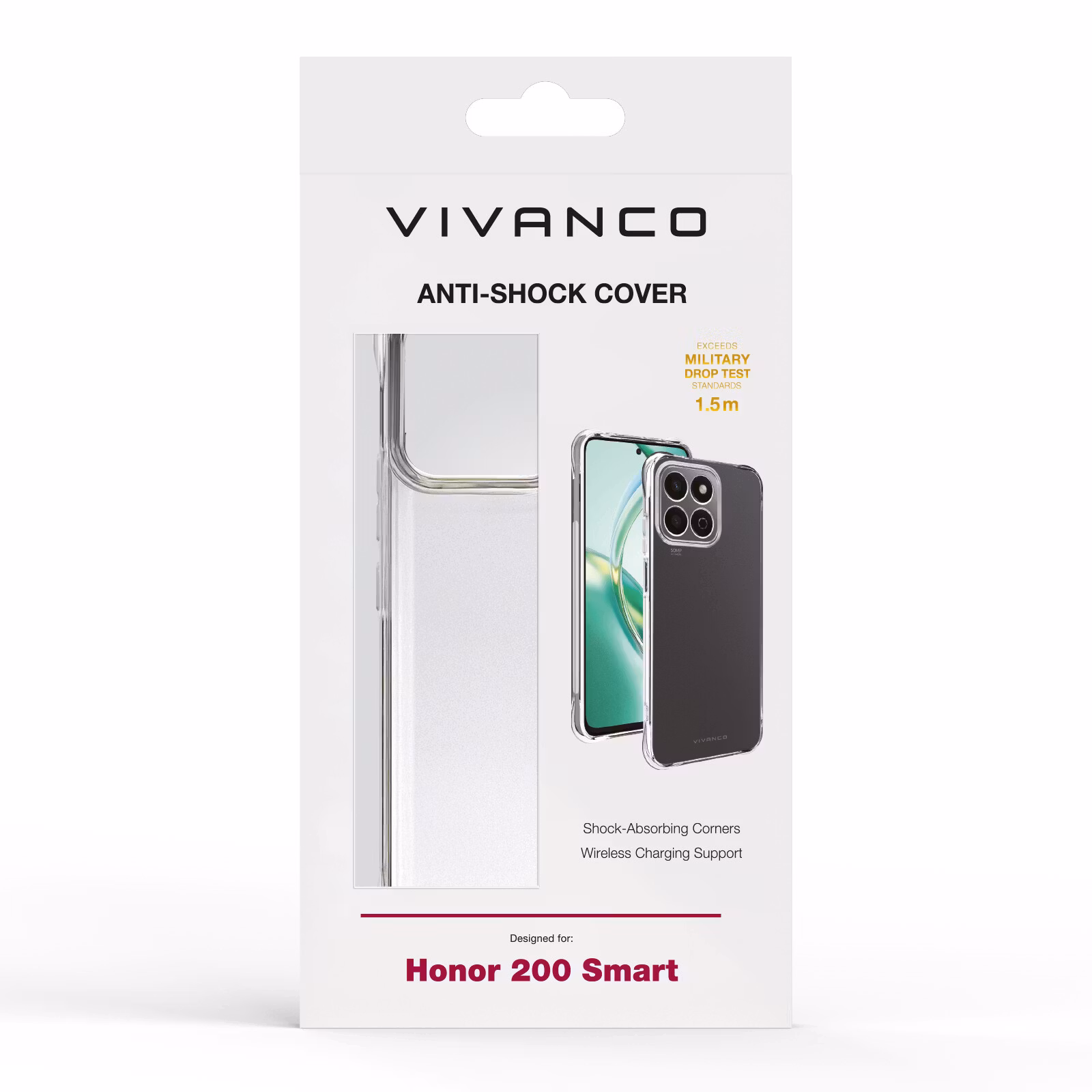 Vivanco Anti-Shock skal Honor 200 Smart Transparent