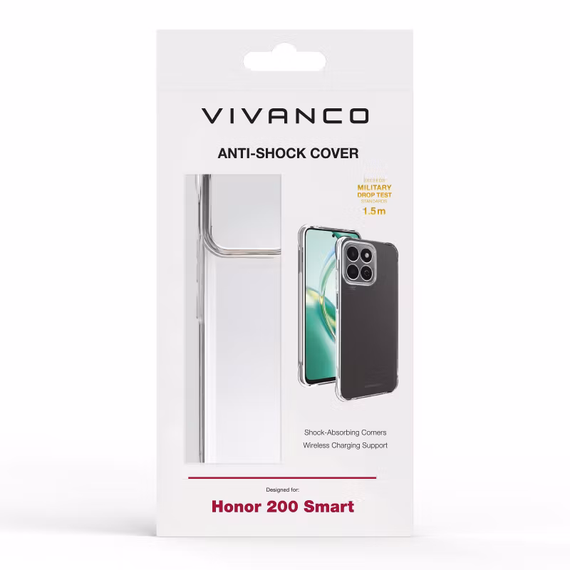 Vivanco Anti-Shock skal Honor 200 Smart Transparent