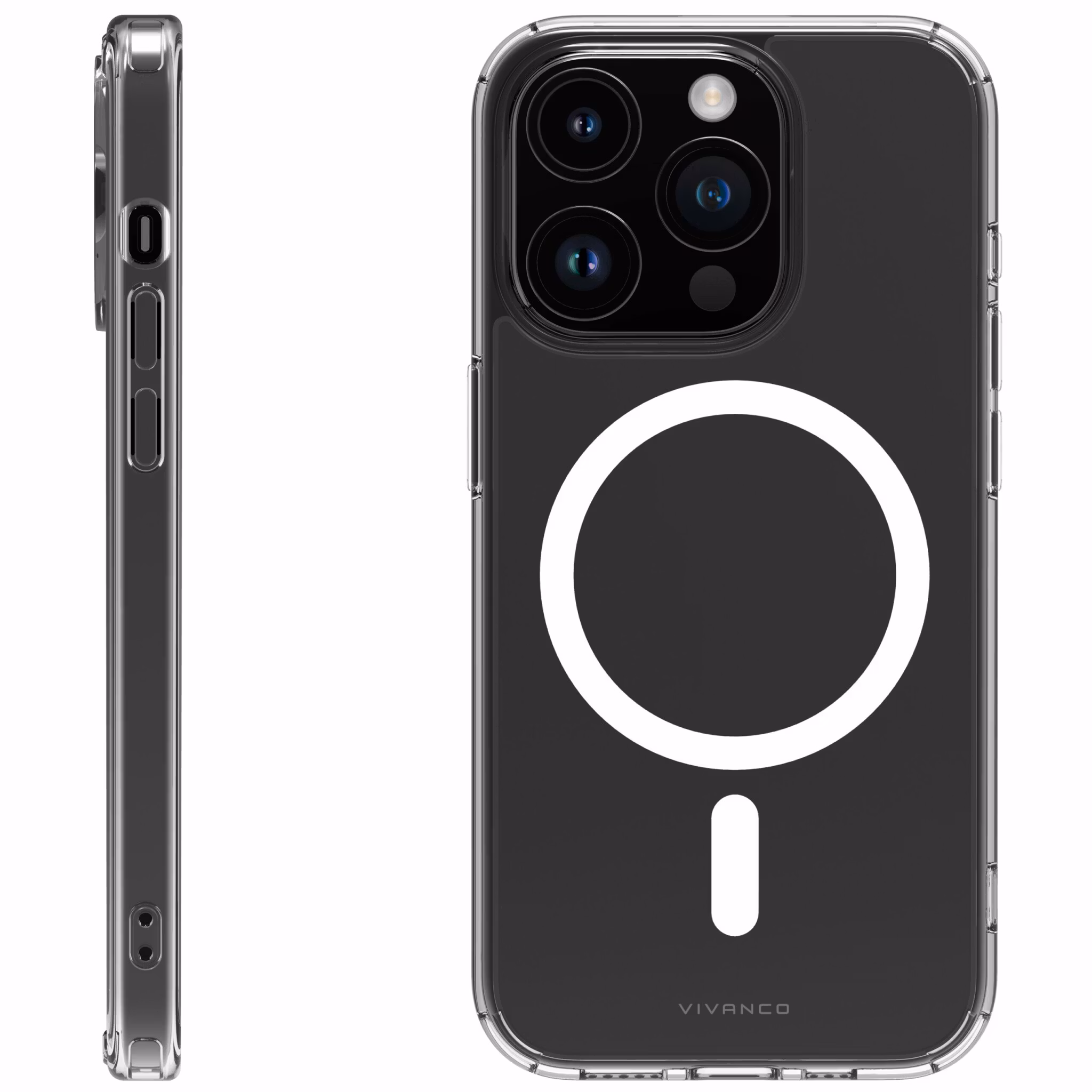 Vivanco Mag Steady skal iPhone 15 Pro Max Transparent
