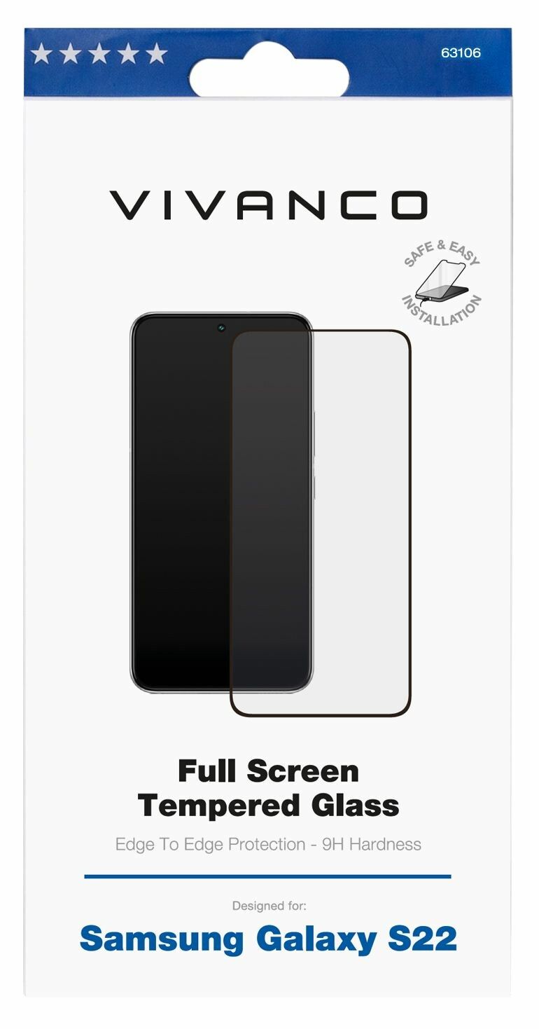 Vivanco Full Screen Skyddsglas 9H Galaxy S23/S22 5G