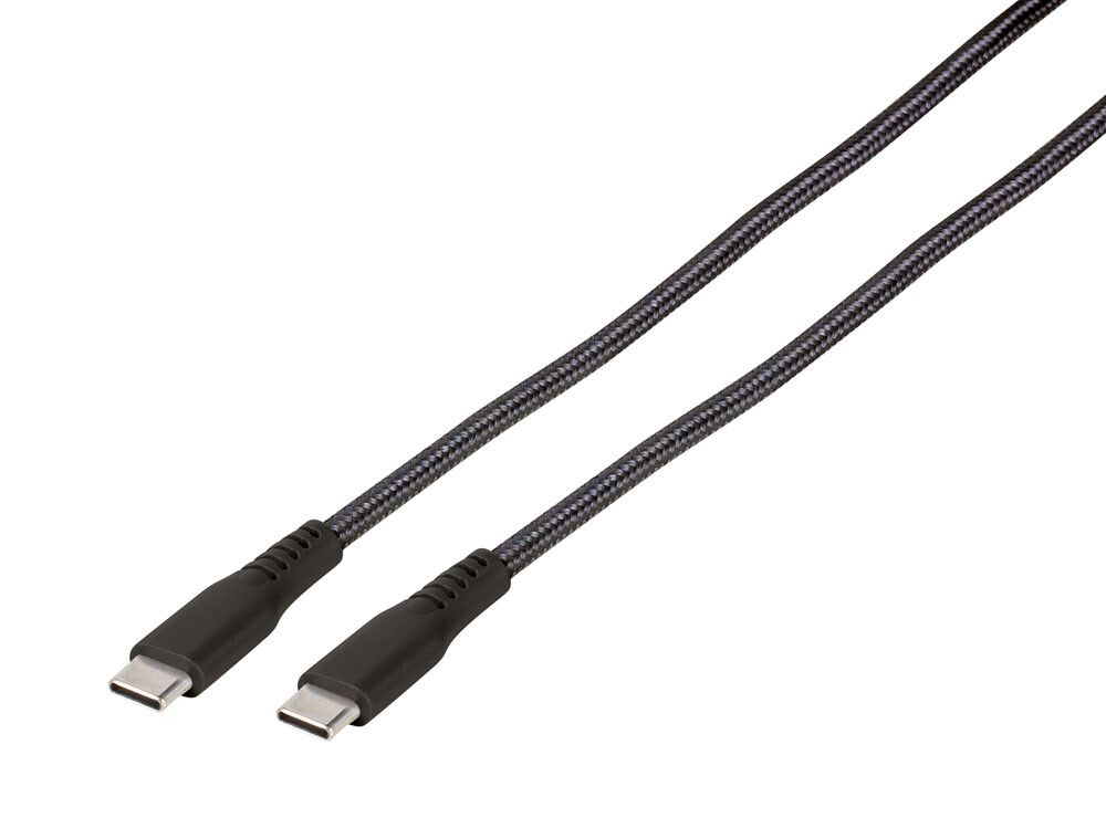 Vivanco Longlife USB-C/C 2.0 kabel 0.5m Svart