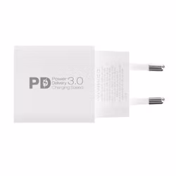 Vivanco Snabb GaN 30W 1xUSB-C PD / USB-A Hemladdare Vit