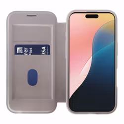 Vivanco Mag Wallet Plånboksfodral iPhone 16 Greige