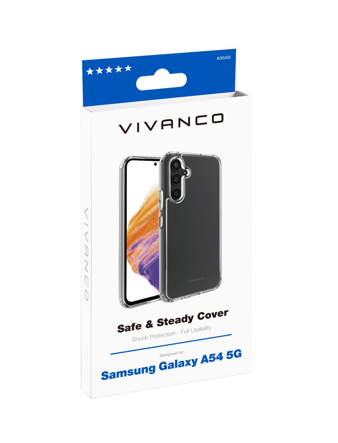 Vivanco Safe & Steady skal Galaxy A54 5G Transp.
