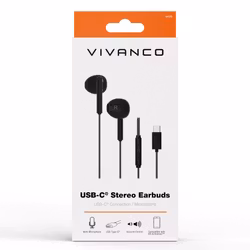 Vivanco Smart Pro USB-C In-Ear Headset Svart