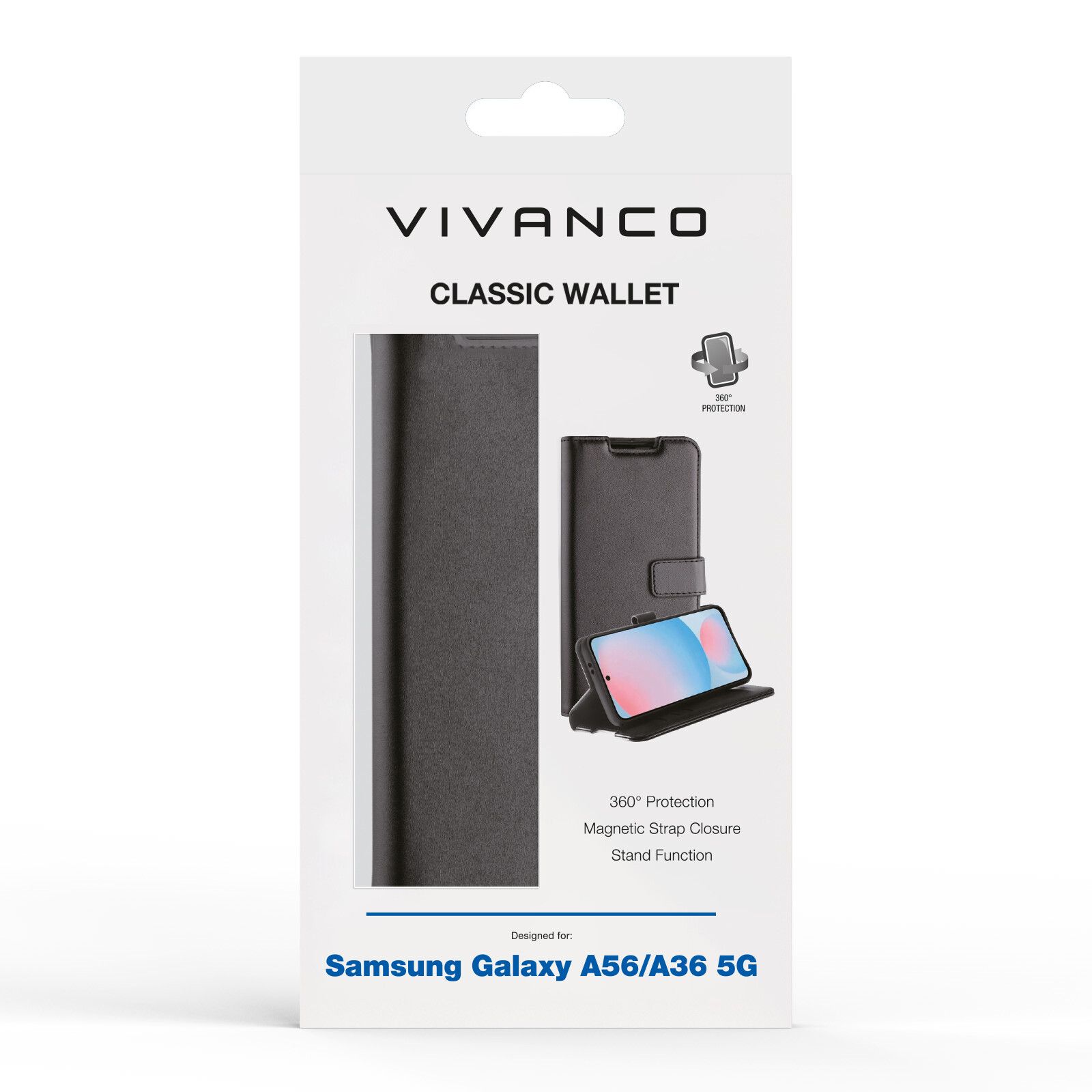 Vivanco Classic Plånboksfodral Samsung Galaxy A56/A36 Svart