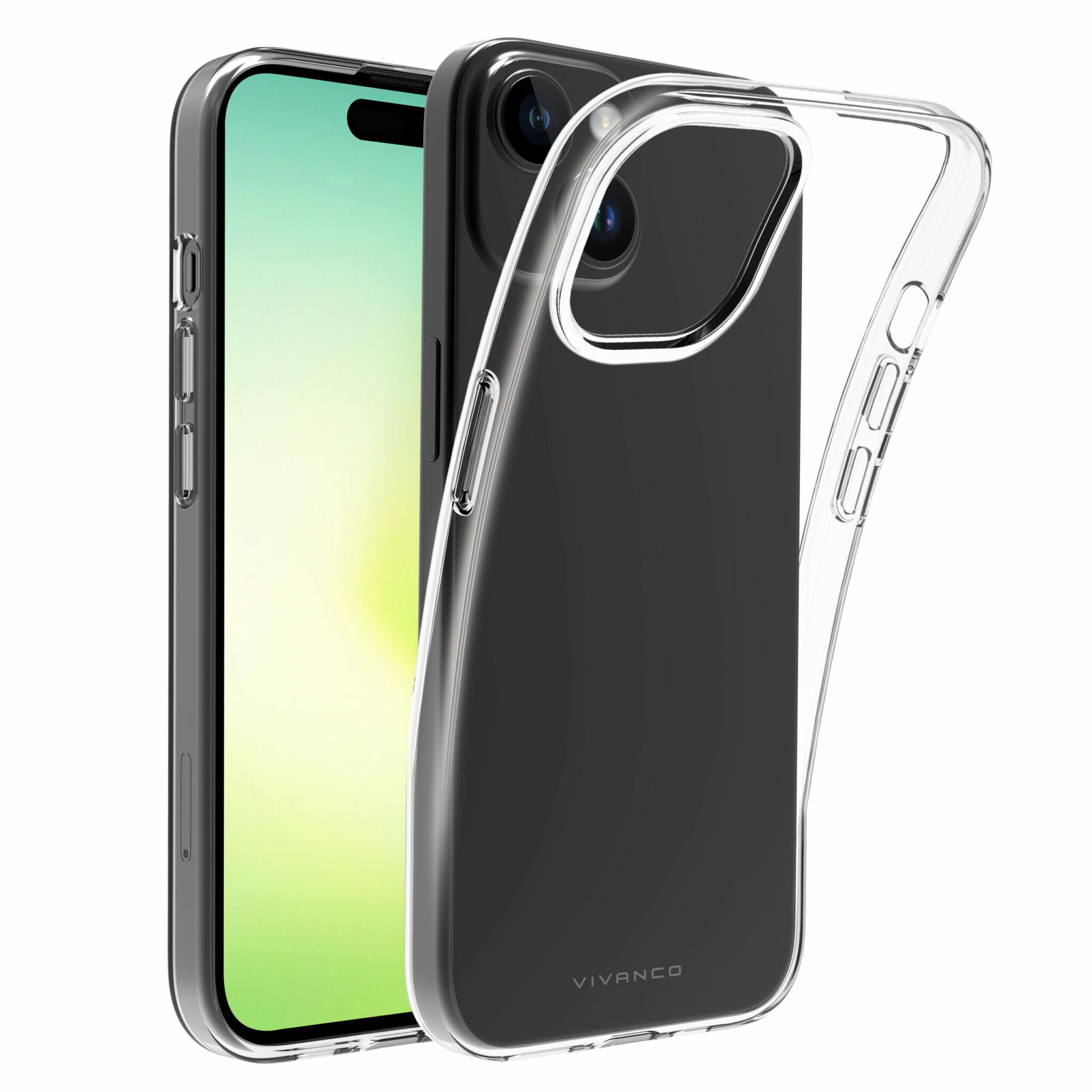 Vivanco Slim TPU skal iPhone 15/14 Plus Transparent