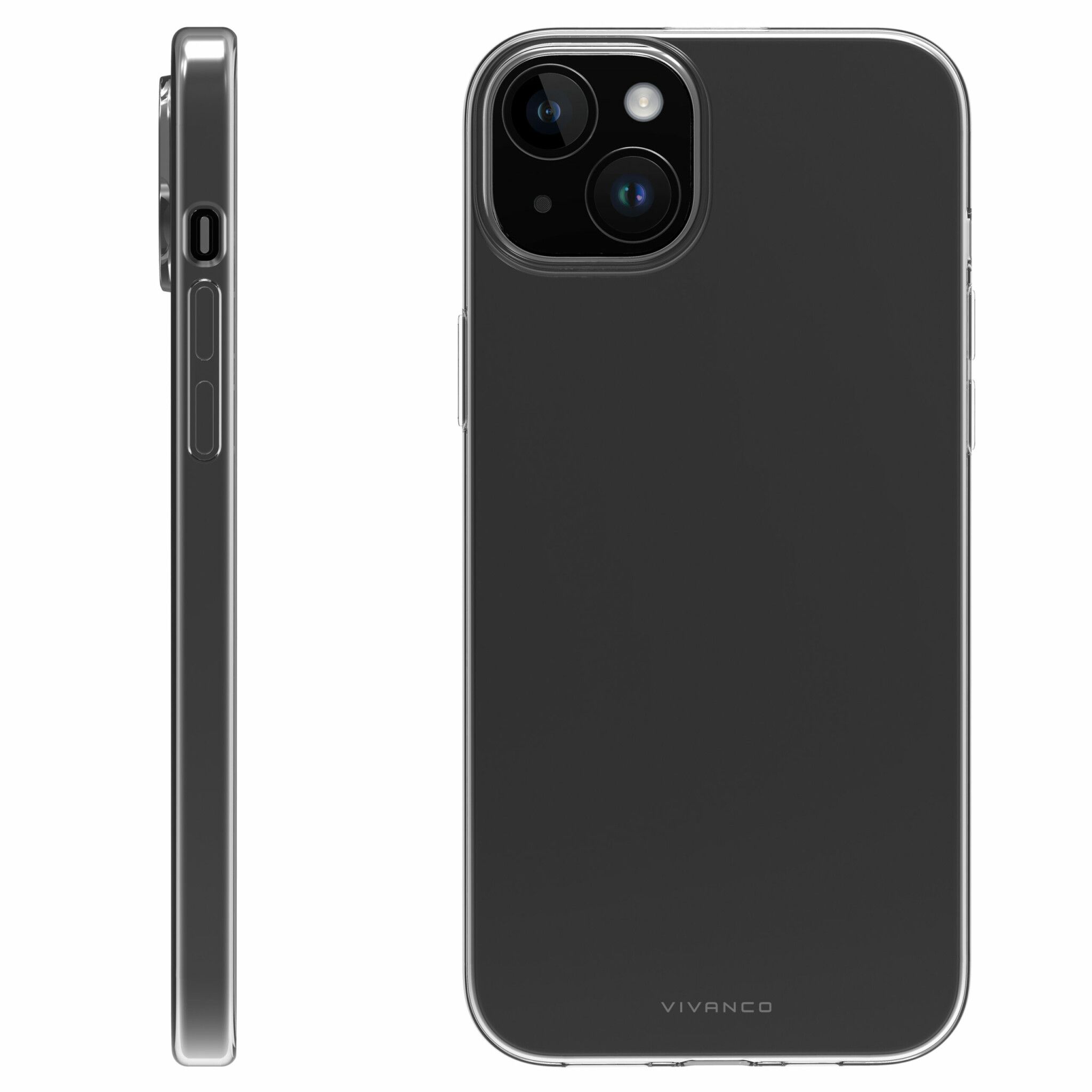 Vivanco Slim TPU skal iPhone 15/14 Plus Transparent