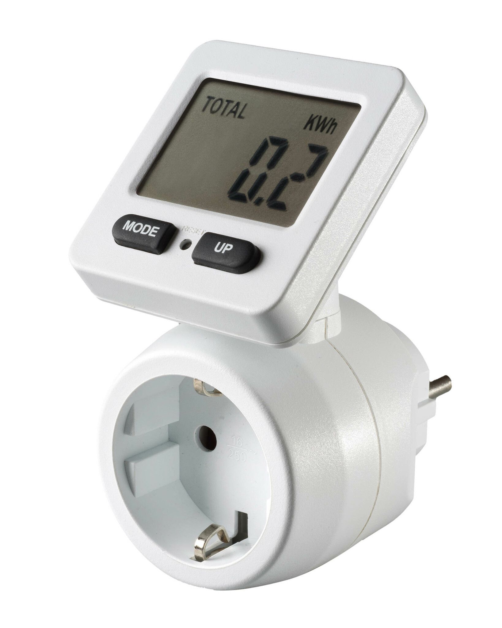 Vivanco Digital energiförbrukningsmätare Schuko 3680W