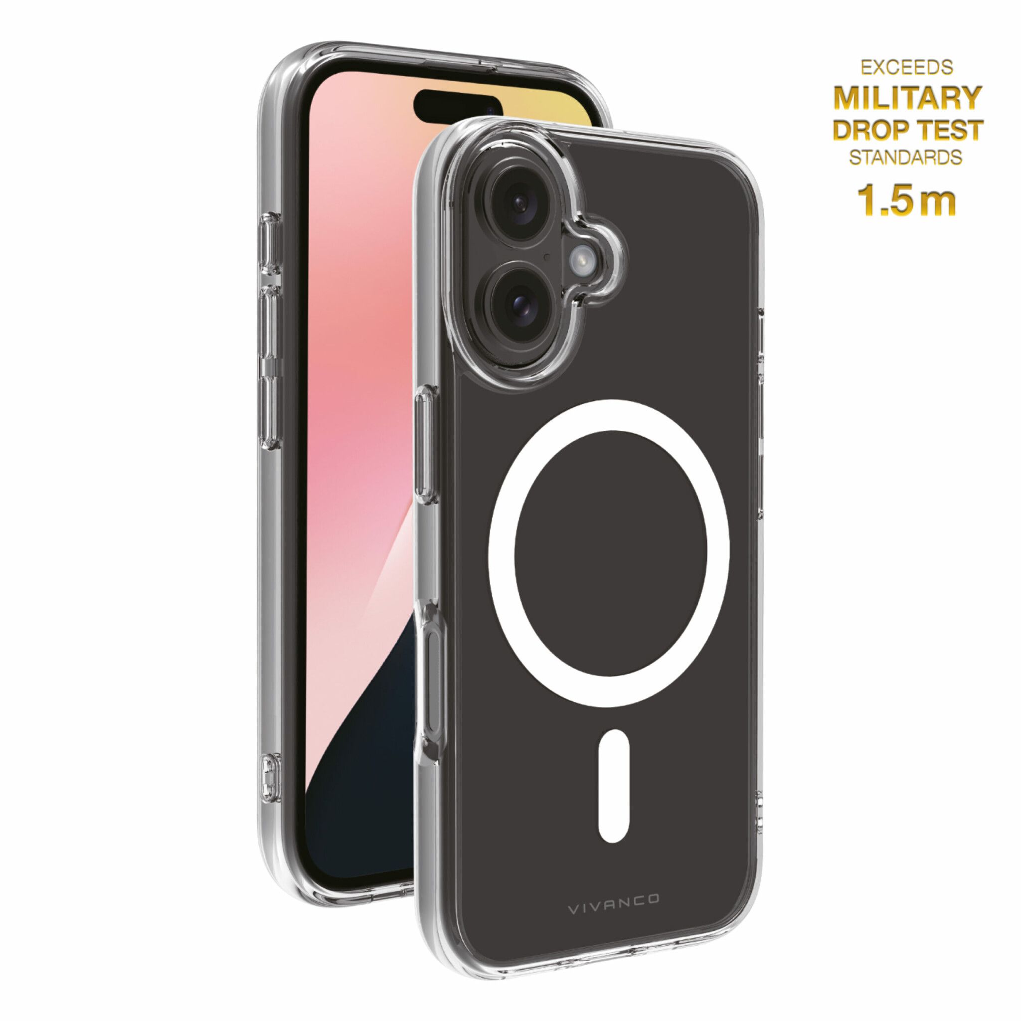 Vivanco Mag Clear skal iPhone 16 Transparent