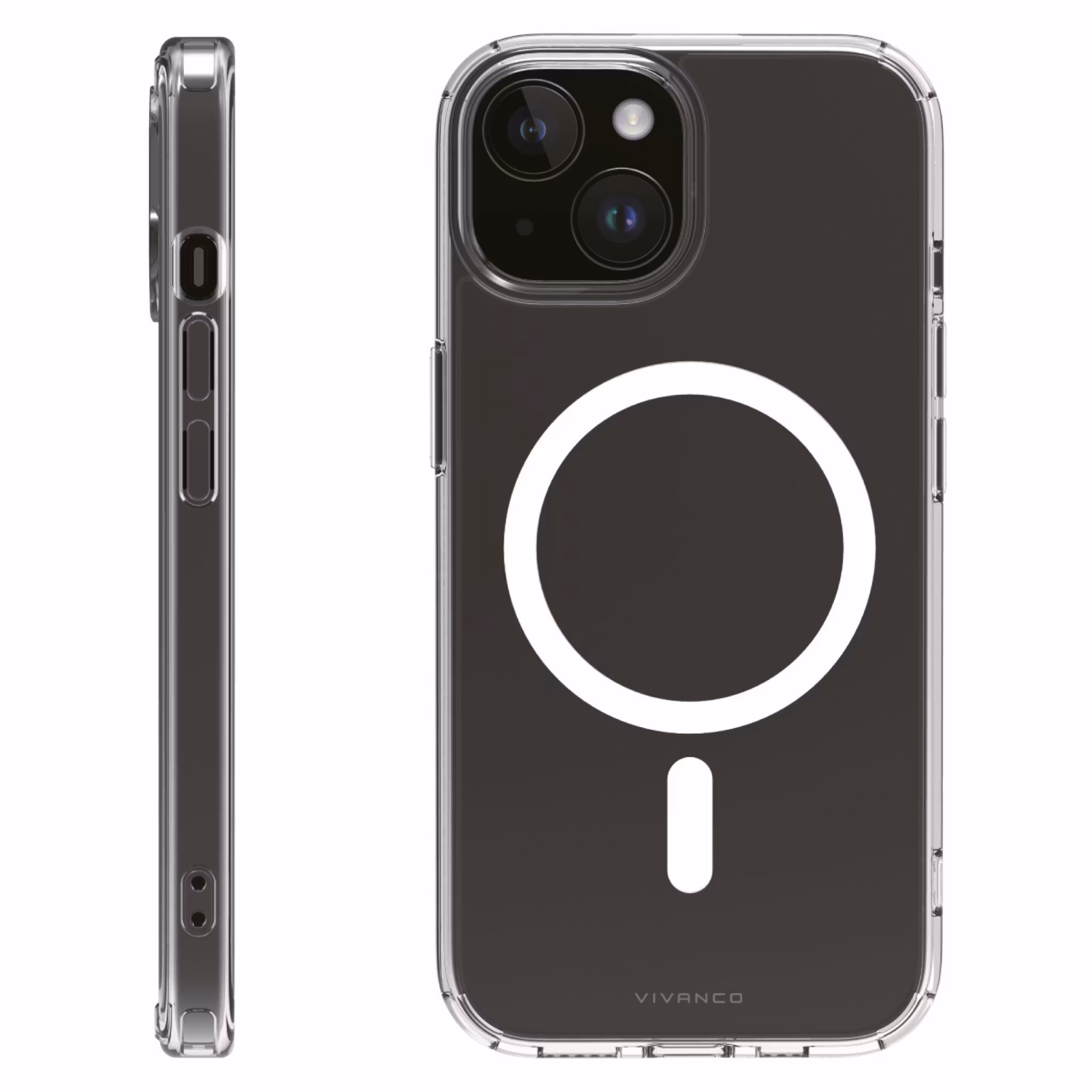Vivanco Mag Clear skal iPhone 15/14/13 Transparent