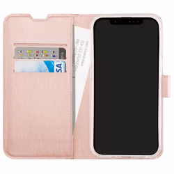 Vivanco Classic Plånboksfodral iPhone 15 Pro Rosa Guld