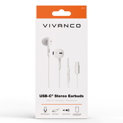 Vivanco Smart Pro USB-C In-Ear Headset Vit