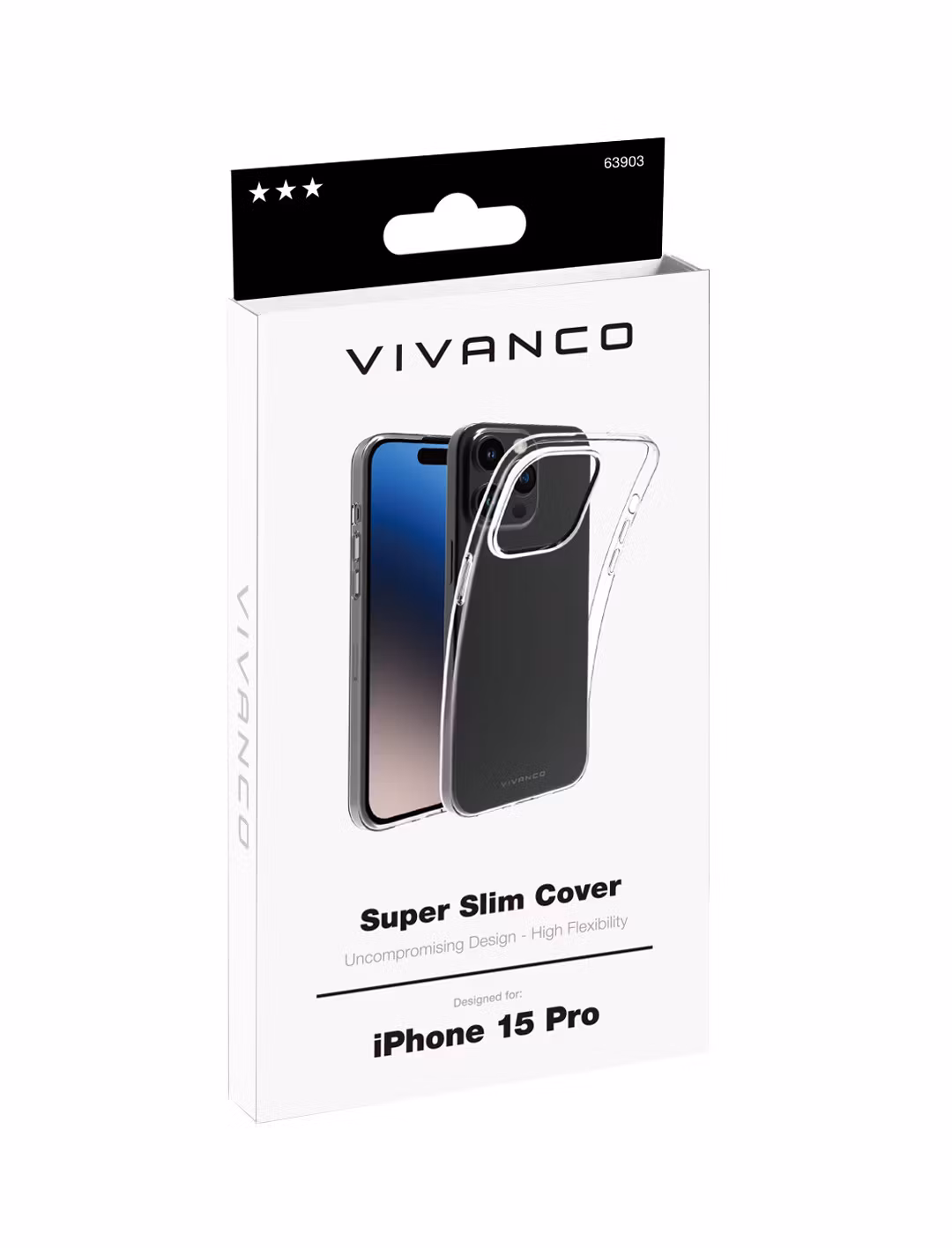 Vivanco Slim TPU skal iPhone 15 Pro Transparent