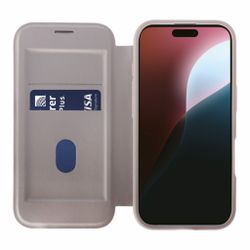 Vivanco Mag Wallet Plånboksfodral iPhone 16 Pro Greige