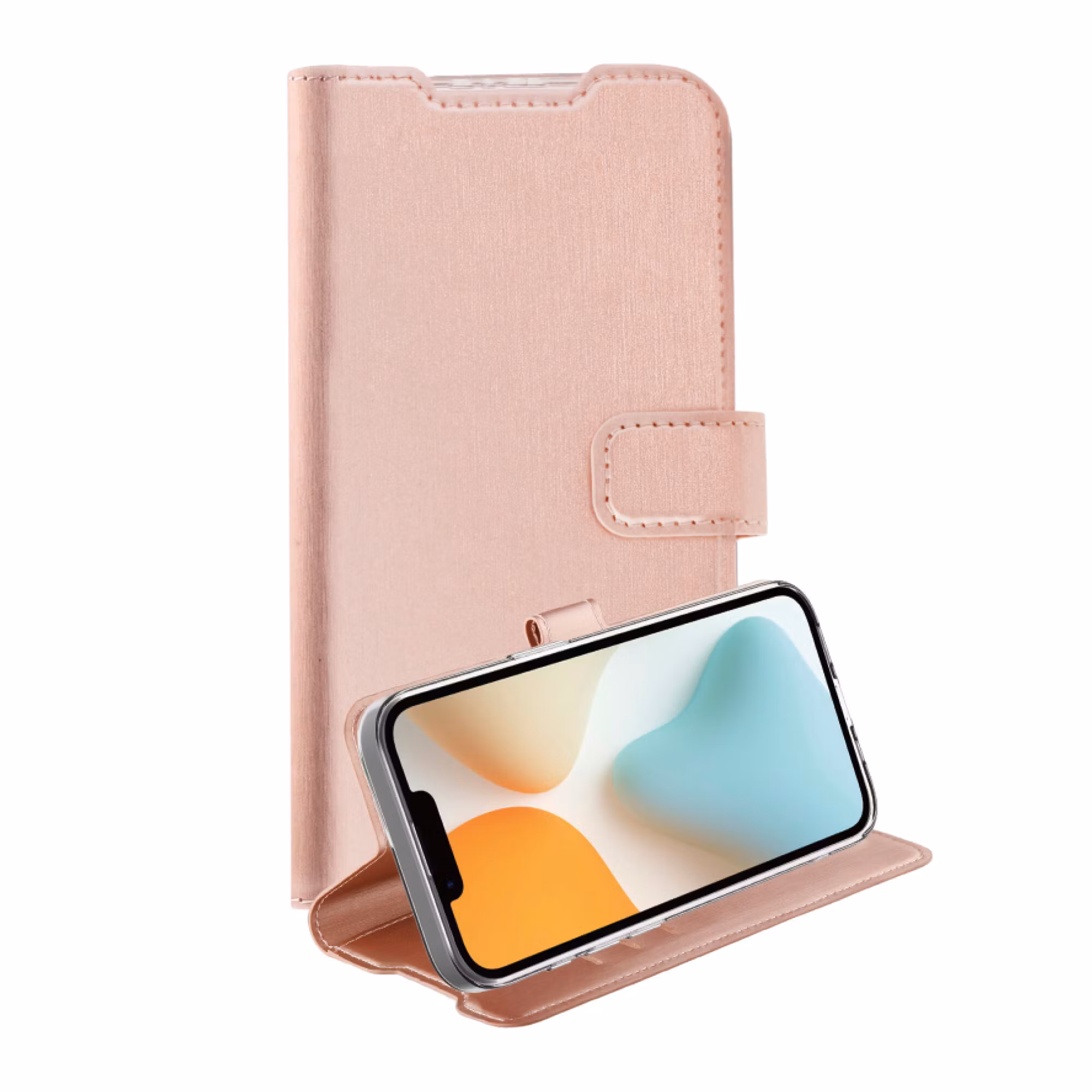 Vivanco Classic Plånboksfodral Apple iPhone 16e Rosa Guld