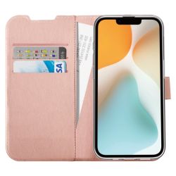 Vivanco Classic Plånboksfodral Apple iPhone 16e Rosa Guld