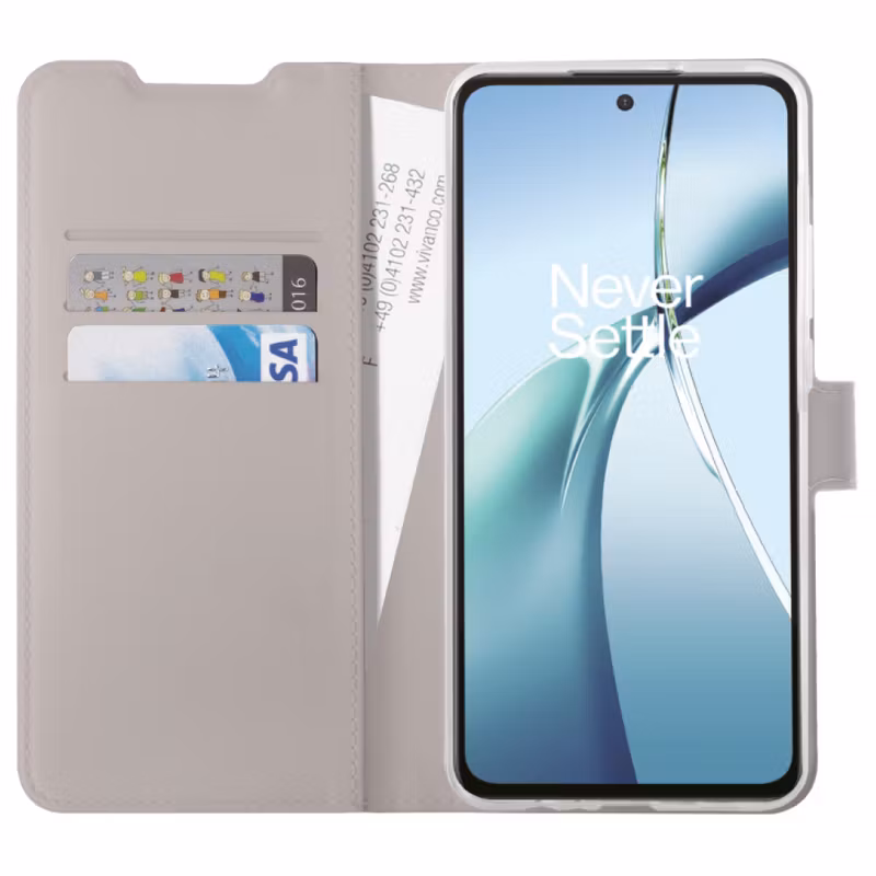Vivanco Classic Plånboksfodral OnePlus Nord CE4 Lite Greige