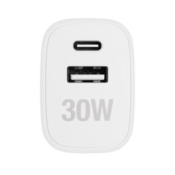 Vivanco Snabb GaN 30W 1xUSB-C/A Hemladdare med kabel 1.2m