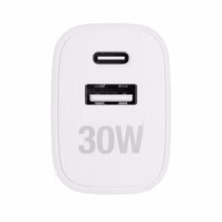 Vivanco Snabb GaN 30W 1xUSB-C/A Hemladdare med kabel 1.2m