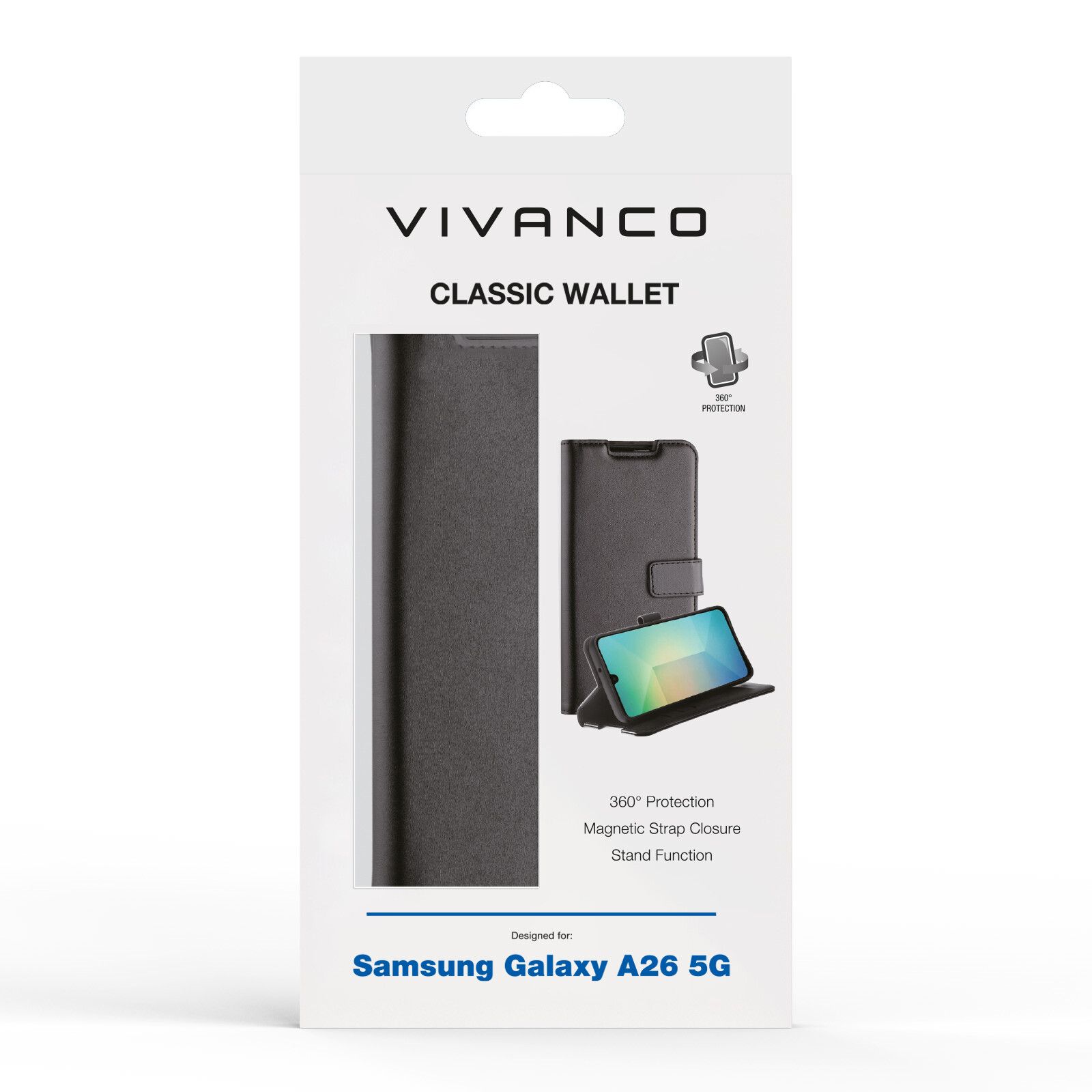 Vivanco Classic Plånboksfodral Samsung Galaxy A26 Svart