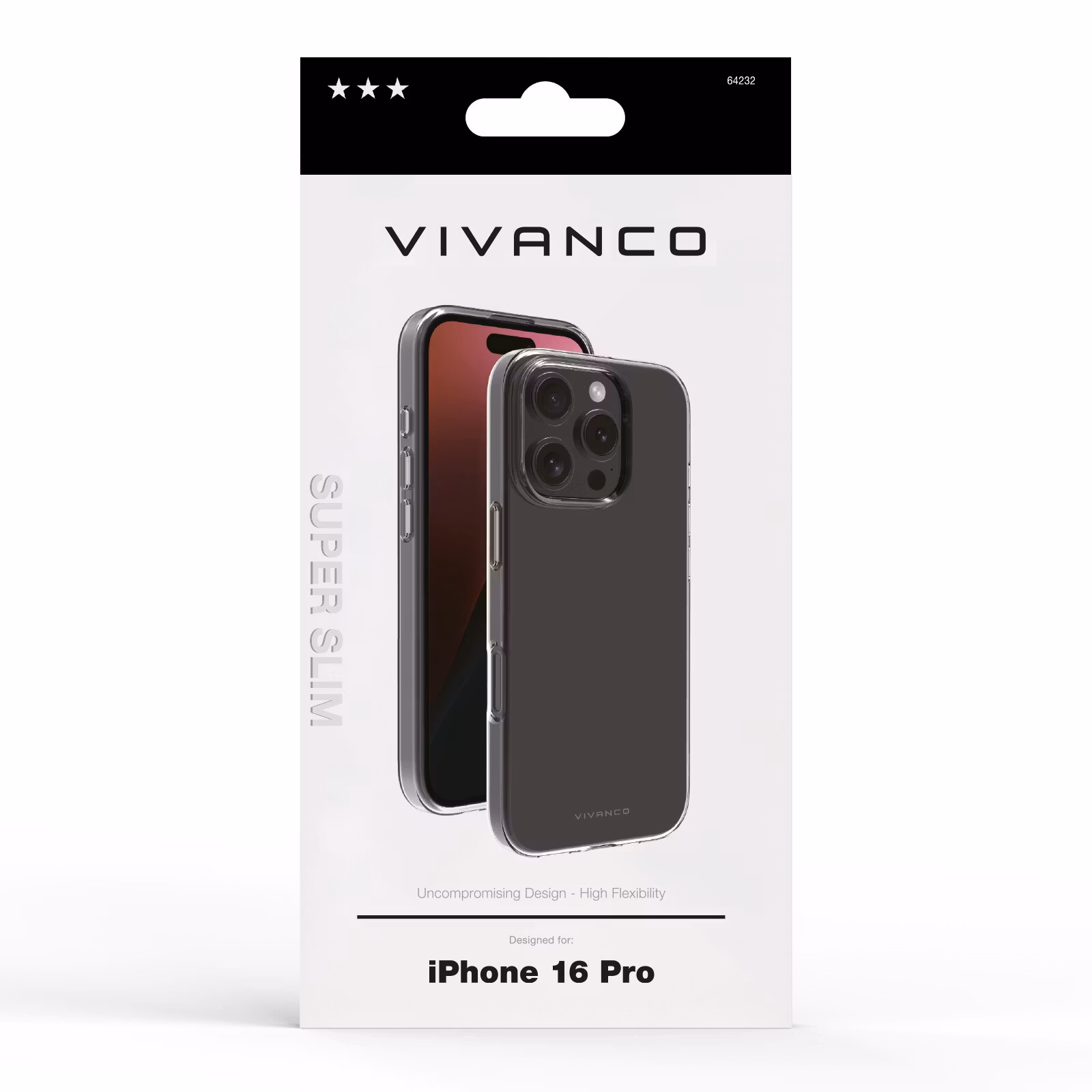 Vivanco Slim TPU skal iPhone 16 Pro Transparent
