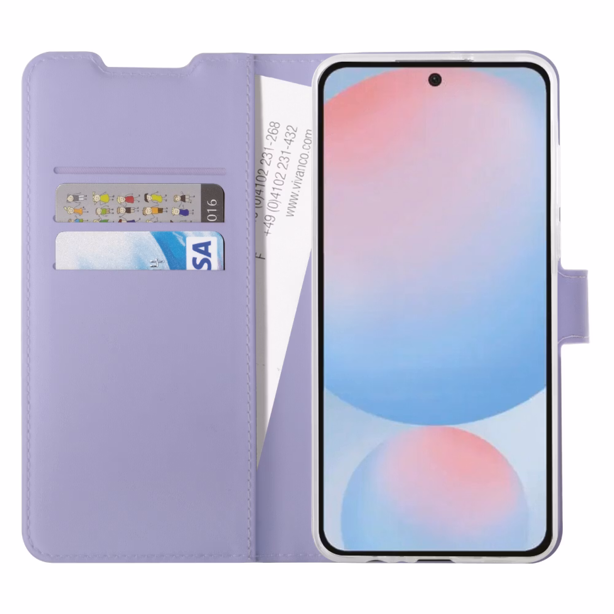 Vivanco Classic Plånboksfodral Samsung Galaxy A56/A36 Lavendel