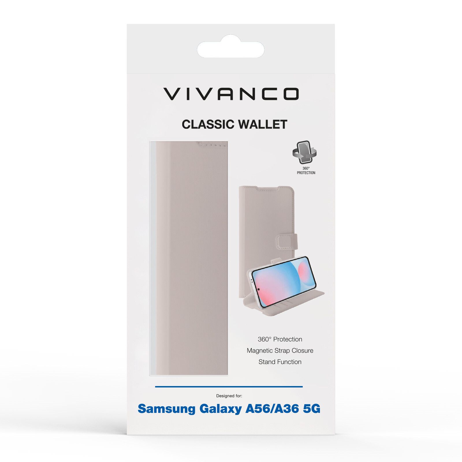 Vivanco Classic Plånboksfodral Samsung Galaxy A56/A36 Greige