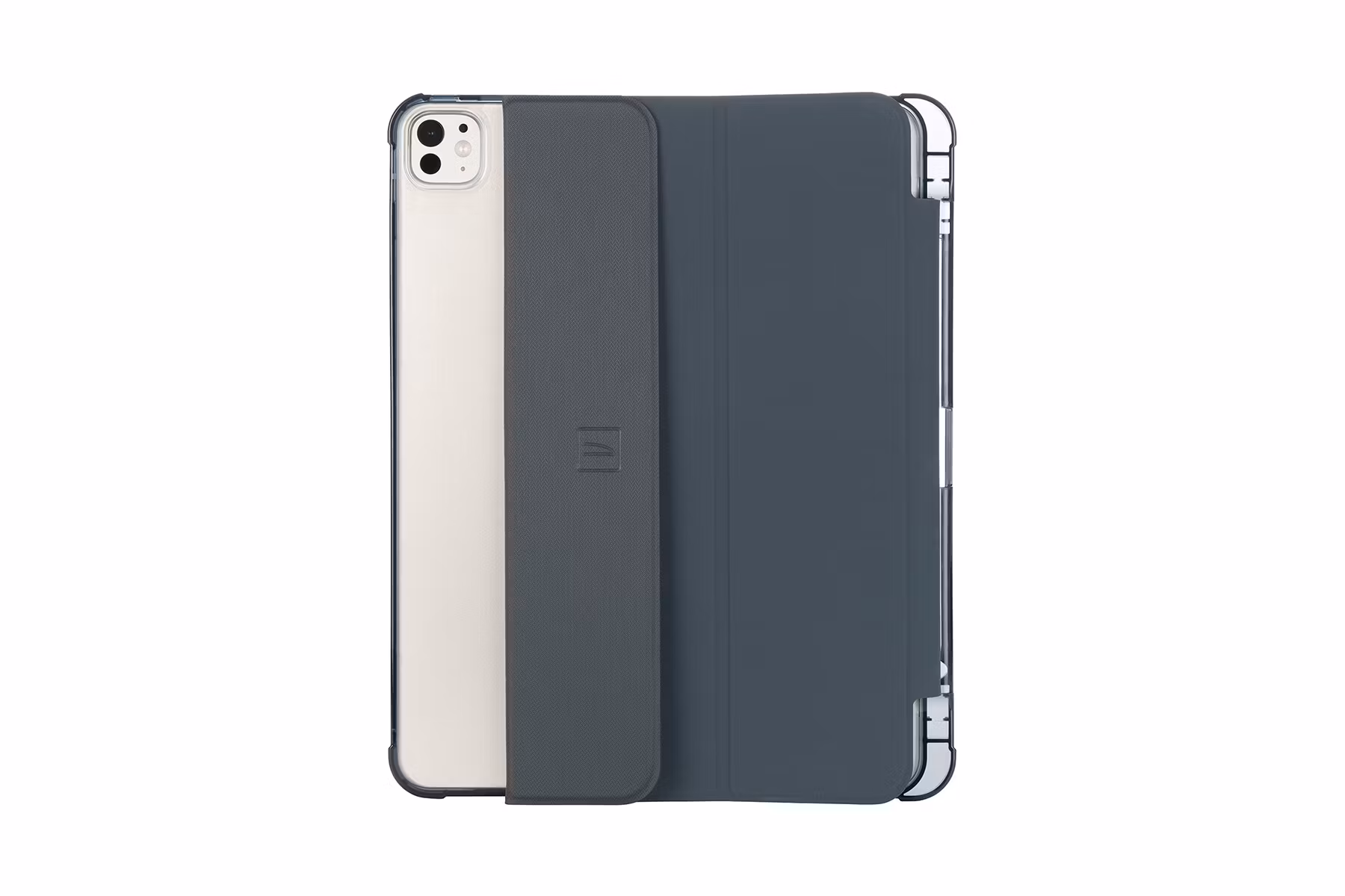 Tucano Satin Folio fodral iPad Pro 13" M4 2024- Mörkblå/Transparent
