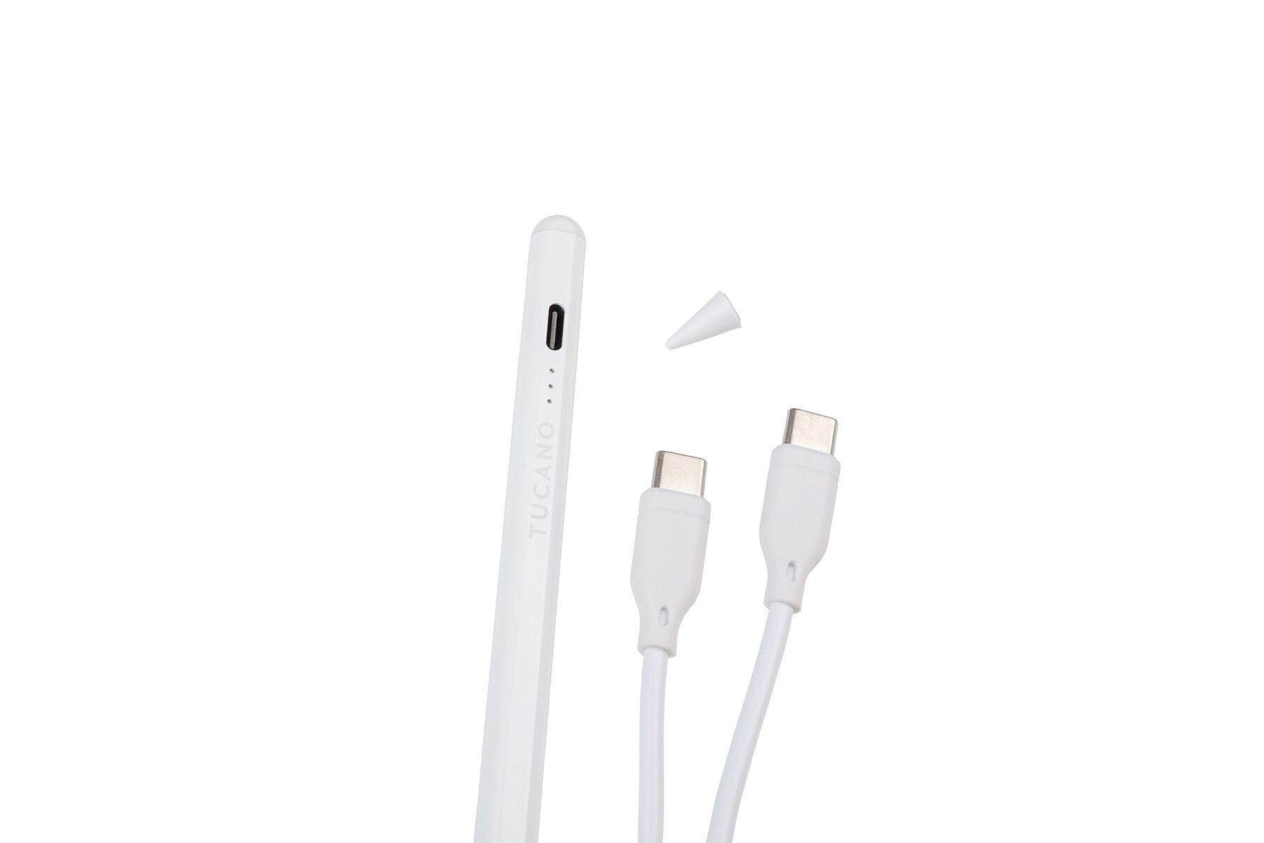 Tucano Aktiv stylus penna för iPads med USB-C Vit