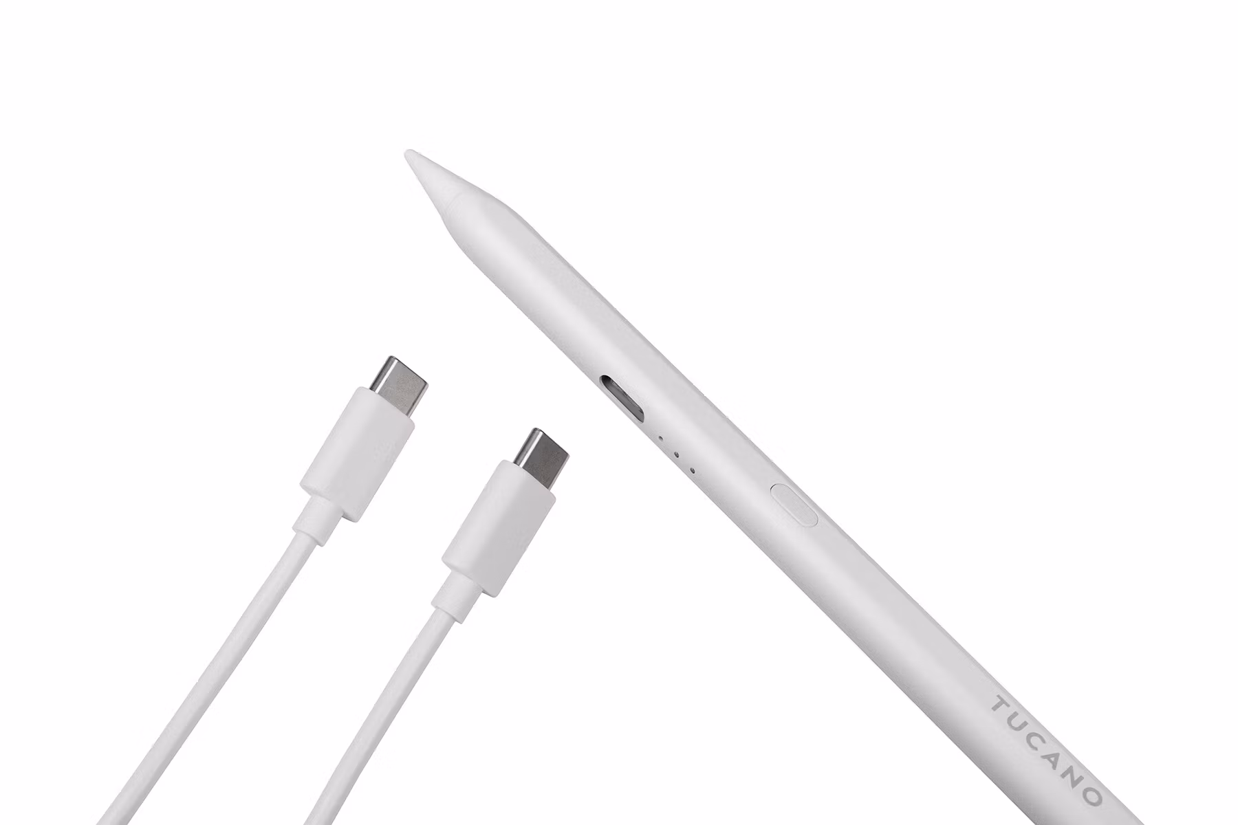 Tucano Aktiv stylus penna för iPads med USB-C Vit