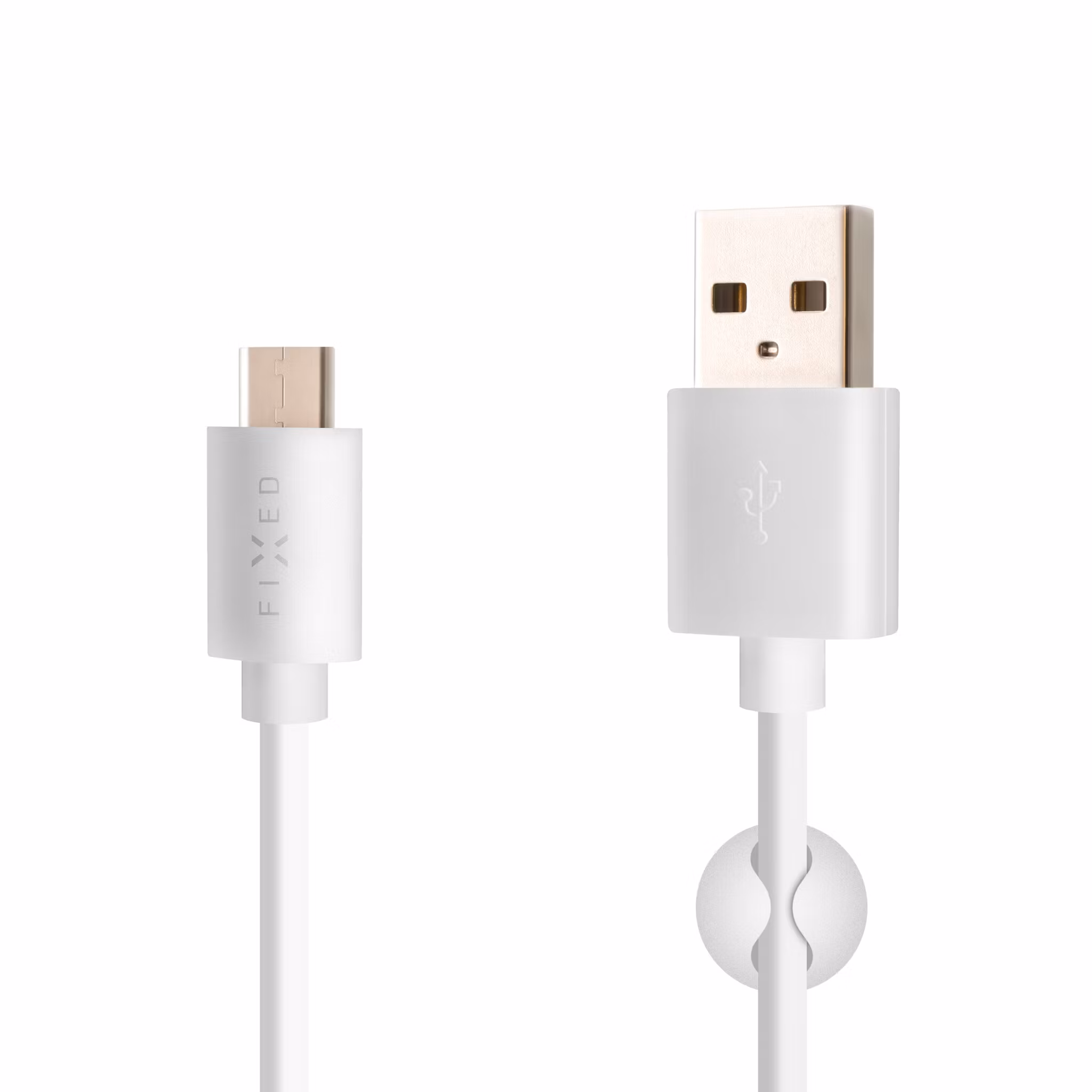 FIXED FIXED USB-A till USB-C kabel 1m Vit
