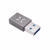 FIXED LINK USB-A Hane till USB-C Hona adapter Grå