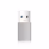FIXED LINK USB-A Hane till USB-C Hona adapter Grå