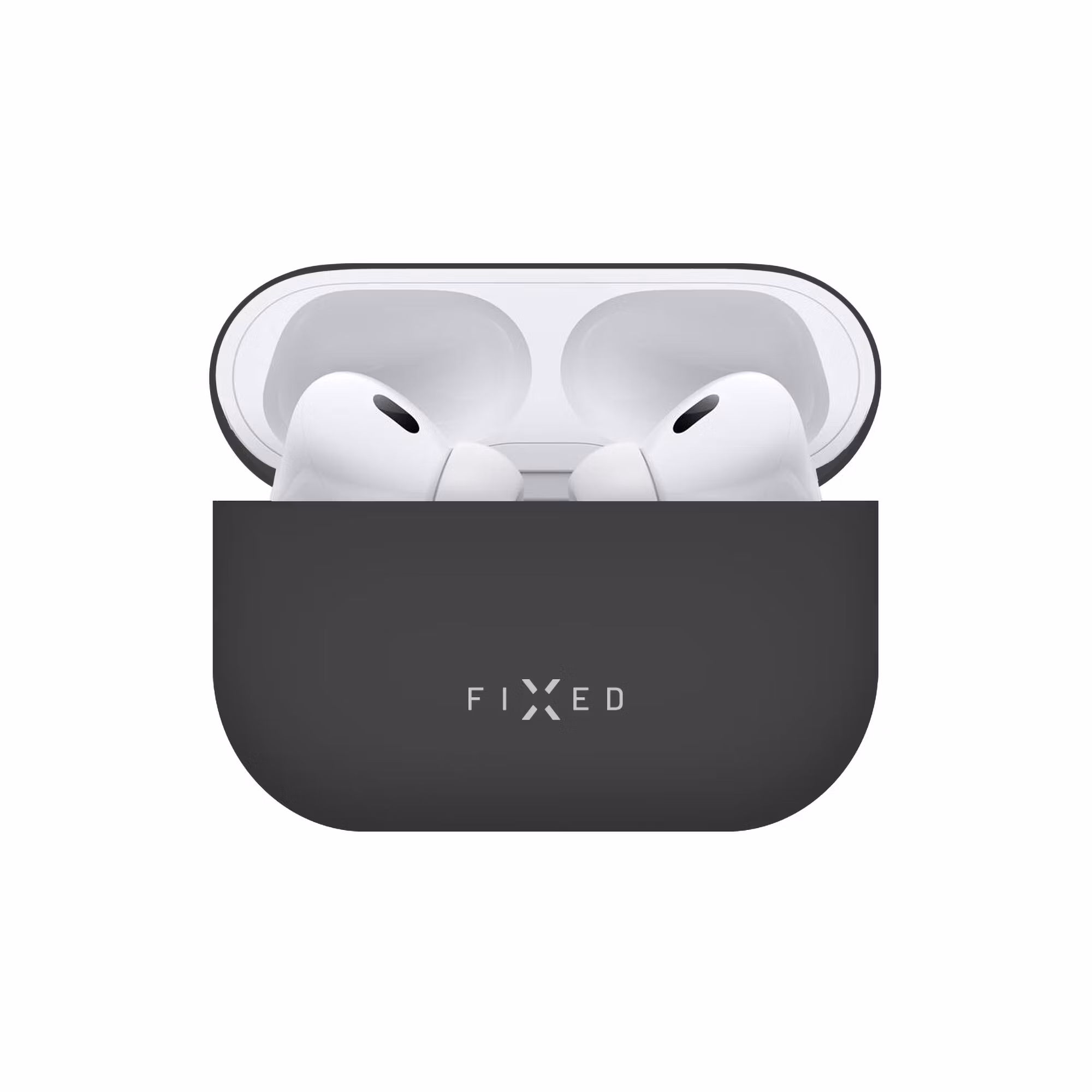 FIXED Silky Silikonofdral för Apple AirPods Pro 2 Svart